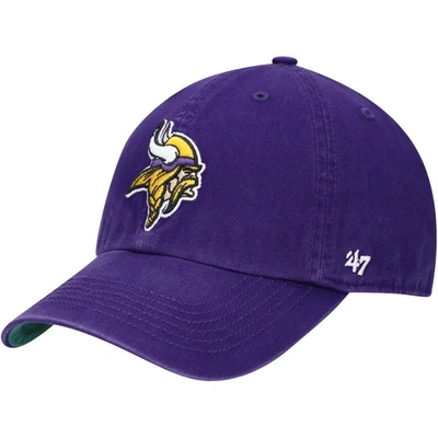 47 ' Purple Minnesota Vikings Franchise Logo Fitted Hat