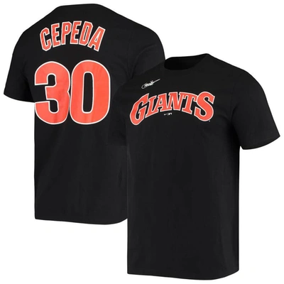 Nike Orlando Cepeda Black San Francisco Giants Name & Number T-shirt