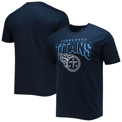 Junk Food Navy Tennessee Titans Bold Logo T-shirt