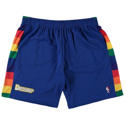 Mitchell & Ness Men's Mitchell Ness Royal Denver Nuggets Big Tall Hardwood Classics Team Swingman Shorts