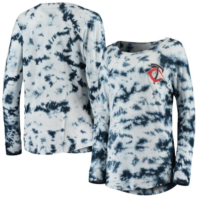 New Era Navy Minnesota Twins Tie-dye Long Sleeve T-shirt
