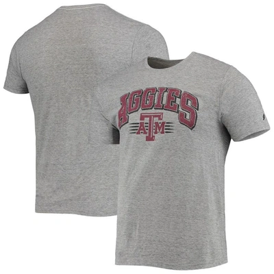 League Collegiate Wear Heathered Gray Texas A&m Aggies Upperclassman Reclaim Recycled Jersey T-shirt In Heather Gray