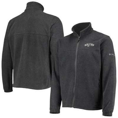 Columbia Men's  San Antonio Spurs Heathered Charcoal Flanker Full-zip Jacket