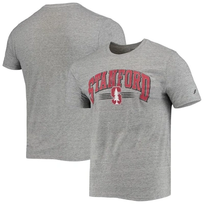 League Collegiate Wear Heathered Gray Stanford Cardinal Upperclassman Reclaim Recycled Jersey T-shir In Heather Gray