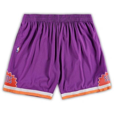 Mitchell & Ness Men's Mitchell Ness Purple Phoenix Suns Big Tall Hardwood Classics Team Swingman Shorts