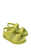 Melissa Women's Wide Platform Slingback Sandals In Chartreuse