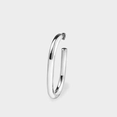 【送料&関税込】Alexander McQueen Silver-colored Single Hoop Alexander Mcqueen Silver-tone Single Hoop Earring | ModeSens