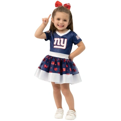 Jerry Leigh Kids' Girls Toddler Royal New York Giants Tutu Tailgate Game Day V-neck Costume