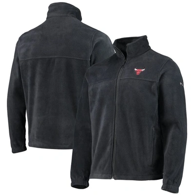 Columbia Men's  Black Chicago Bulls Flanker Full-zip Jacket