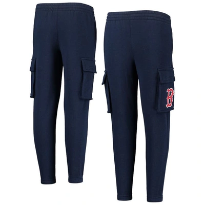 Outerstuff Kids' Youth Navy Boston Red Sox Players Anthem Fleece Cargo Pants