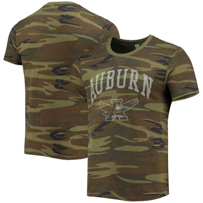 Alternative Apparel Camo Auburn Tigers Arch Logo Tri-blend T-shirt