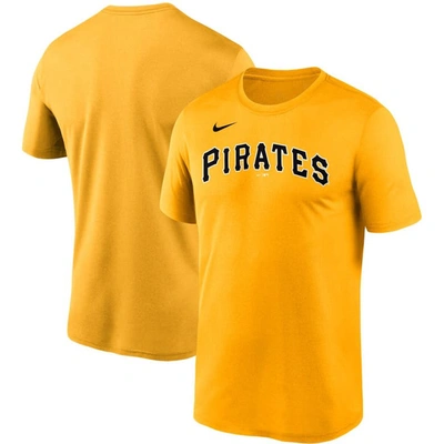 Nike Gold Pittsburgh Pirates Wordmark Legend T-shirt