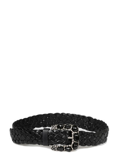 P.a.r.o.s.h. Embellished-buckle Belt In Nero