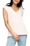 Gibsonlook V-neck T-shirt In Blush