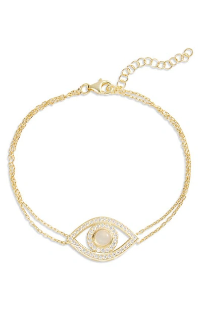 Shymi Eye Evil Pendant Bracelet In Gold