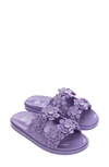 Melissa X Viktor&rolf Wide Blossom Slide Sandal In Lilac