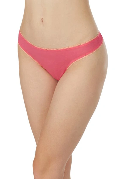 On Gossamer Gossamer Mesh Hip G Thong In Pink