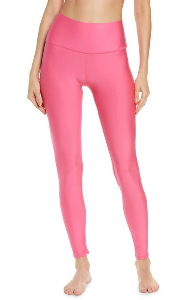 Alo Yoga Airlift High Waist Leggings In Pink Fuchsia