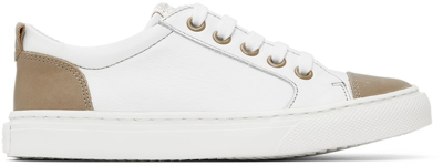 Bonpoint Kids White Basket Archie Sneakers