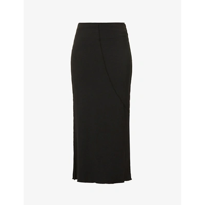The Line By K Vana Exposed-seam Stretch-jersey Maxi Skirt In Black |  ModeSens