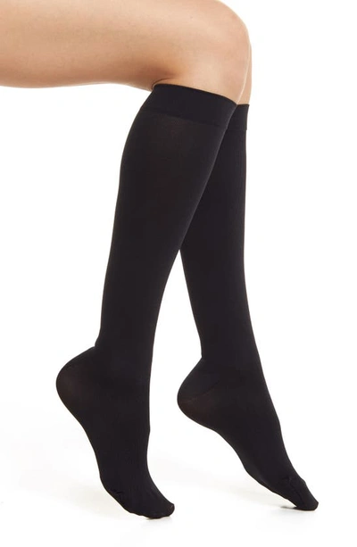 Nordstrom Knee High Compression Trouser Socks In Black