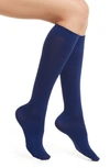 Nordstrom Knee High Compression Trouser Socks In Navy