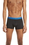 Calvin Klein 3-pack Low Rise Microfiber Trunks In 1ne Black Bodie