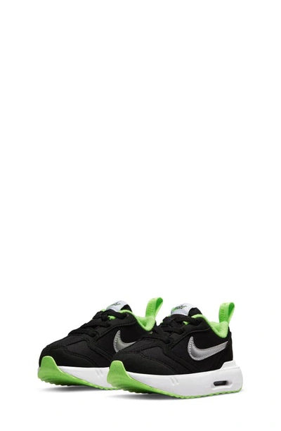 Nike Kids' Air Max Dawn Trainer In Black/green/white