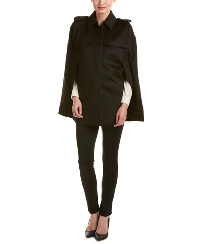 Burberry Wolseley Cashmere Military Cape Coat In Black | ModeSens
