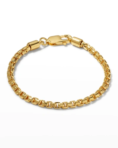 Kendra Scott Men's Beck Round Box Chain Bracelet In 18k Gold Vermeil