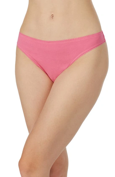 On Gossamer 'cabana' Cotton Thong In Azalea Pink