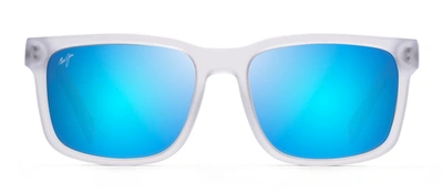 Maui Jim Stone Shack Mj B862-05 Wayfarer Polarized Sunglasses In Blue