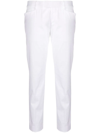 Dsquared2 Slim-fit Low-rise Tapered Trousers In White