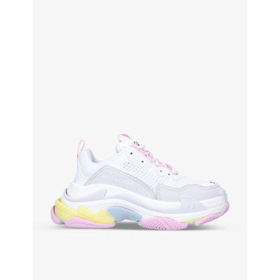 Balenciaga Triple S Sneaker In White/comb