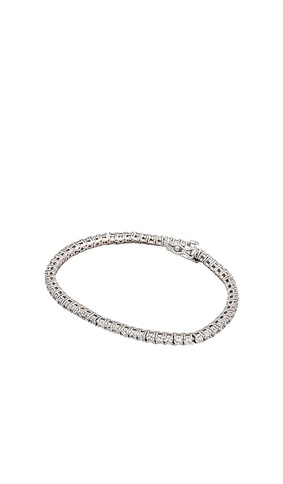 The M Jewelers Ny The Pave Tennis Bracelet In Metallic Silver