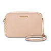 Michael Michael Kors Jet Set Large Saffiano Leather Crossbody In Ultra Pink/gold