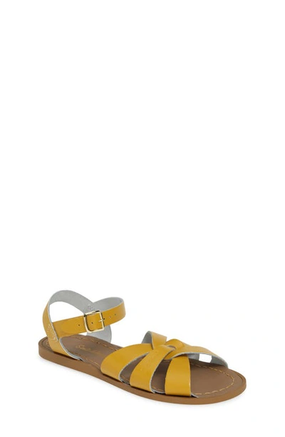 Salt Water Sandals By Hoy Kids' Original Sandal In Mustard