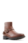 Belstaff Trialmaster Leather Boot In Cognac Leather