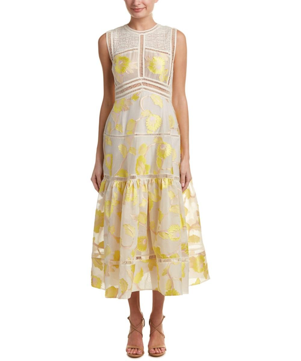 rebecca taylor yellow dress