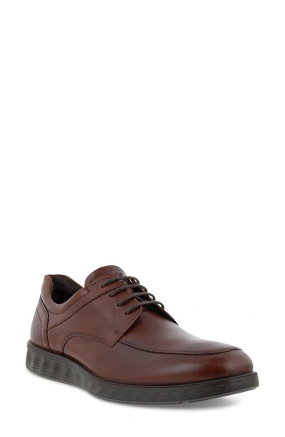 Ecco Maitland Plain Toe Leather Derby In Cognac