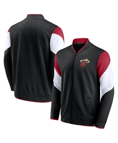 Fanatics Men's  Black Miami Heat League Best Performance Full-zip Jacket