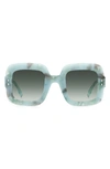 Isabel Marant Oversized Square Acetate Sunglasses In Green