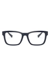 Versace 53mm Square Optical Glasses In Blue/ Demo Lens