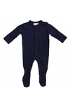 Kyte Baby Kids' Snap Footie In Navy