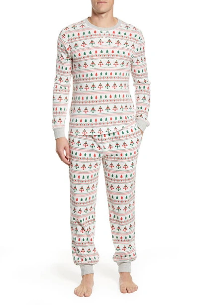 Nordstrom Shop Pajamas In Ivory Egret Fairisle