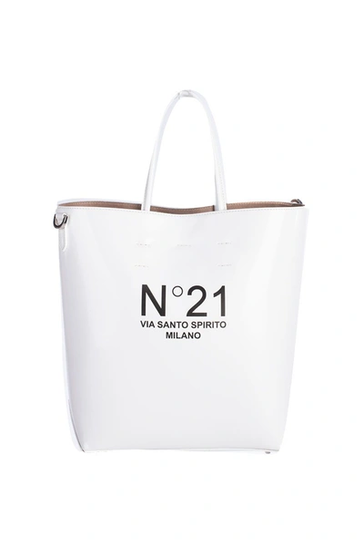 N°21 Womens White Leather Handbag