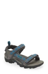 Teva Kids' Tanza Sport Sandal In Strike Dark Gull Gray