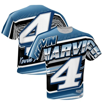 Stewart-haas Racing Team Collection White Kevin Harvick Sublimated Speedster T-shirt