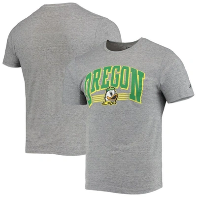League Collegiate Wear Heathered Grey Oregon Ducks Upperclassman Reclaim Recycled Jersey T-shirt In Heather Grey