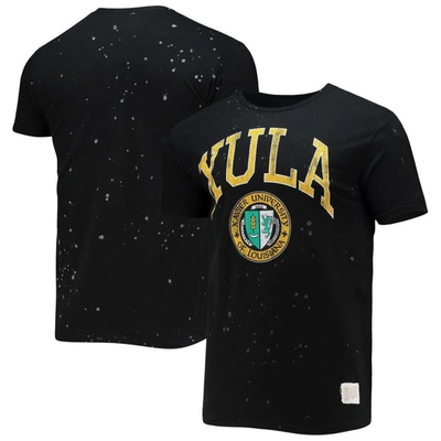 Retro Brand Original  Black Xula Gold Bleach Splatter T-shirt